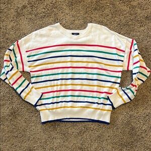 Forever 21 Striped Multicolor Sweater